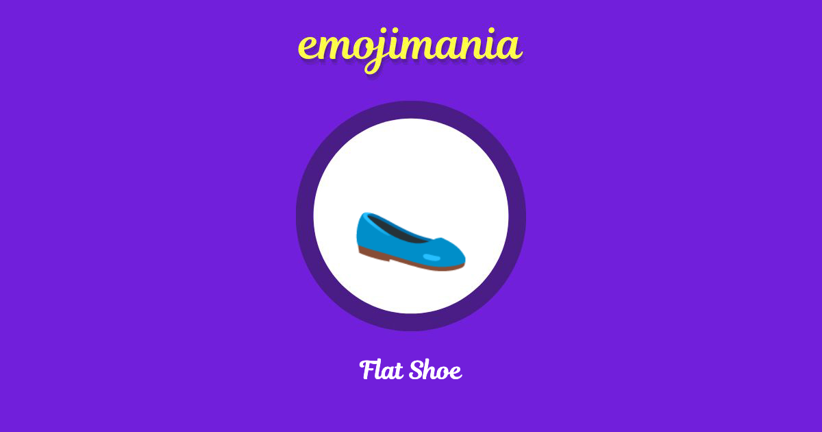 Flat Shoe Emoji copy and paste