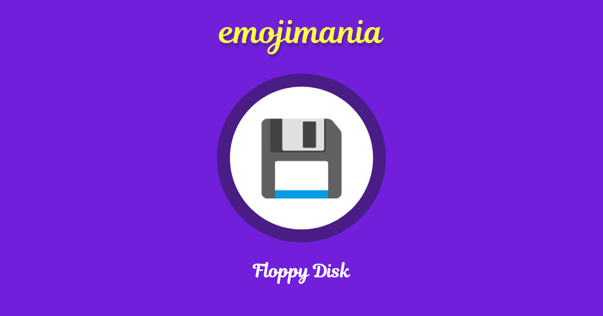 Floppy Disk Emoji copy and paste