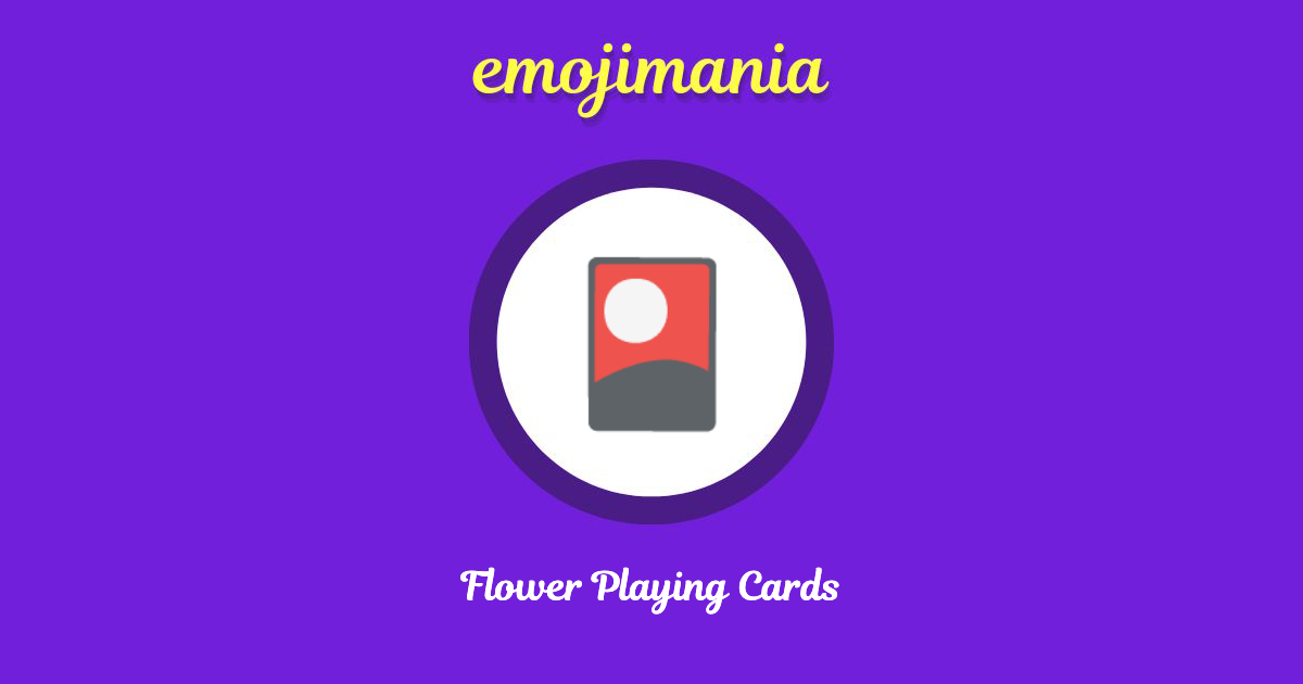 Flower Playing Cards Emoji copy and paste