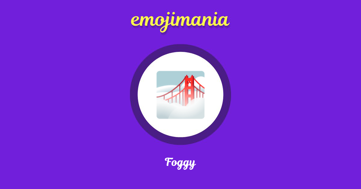 Foggy Emoji copy and paste