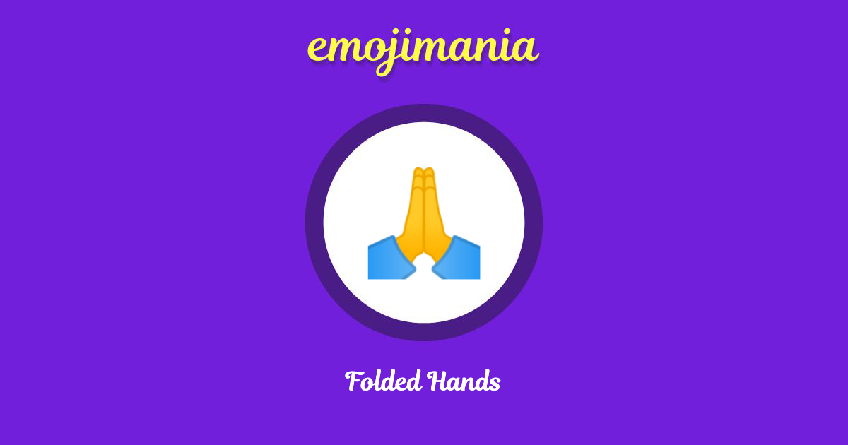 Folded Hands Emoji copy and paste