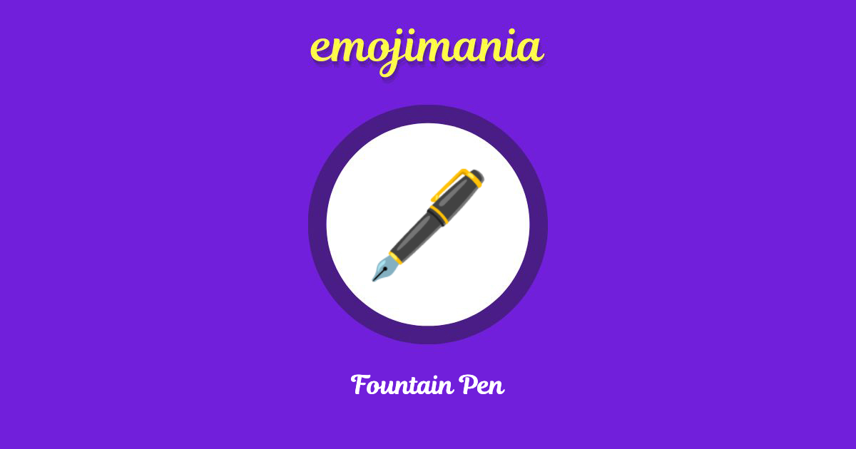 Fountain Pen Emoji copy and paste