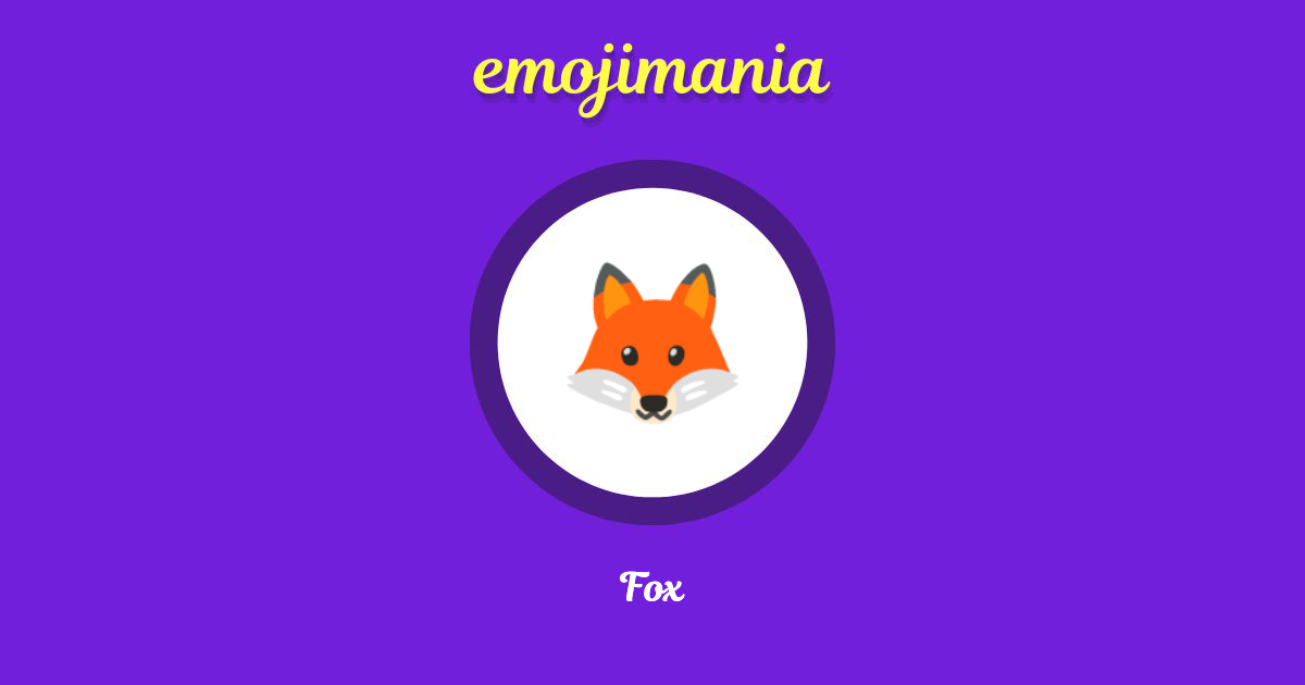 Fox Emoji copy and paste