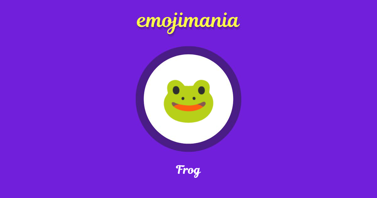 Frog Emoji copy and paste