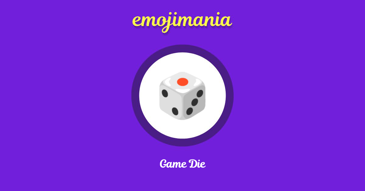 Game Die Emoji copy and paste