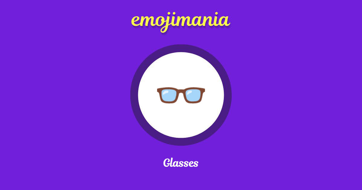 Glasses Emoji copy and paste