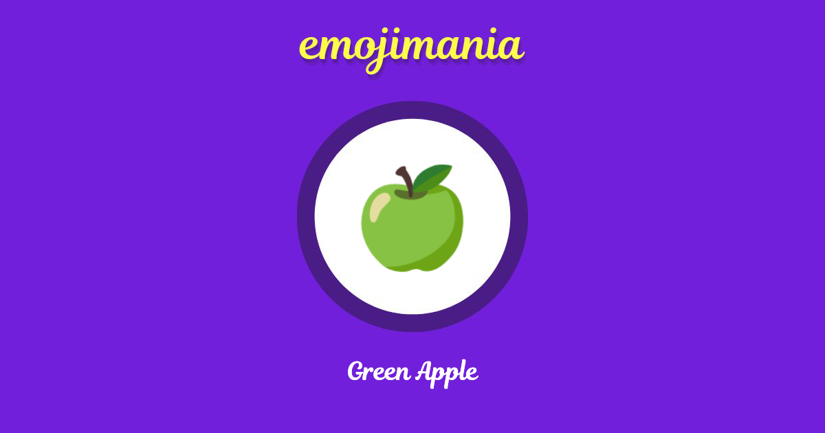 Green Apple Emoji copy and paste