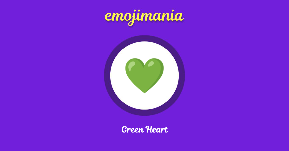 Green Heart Emoji copy and paste