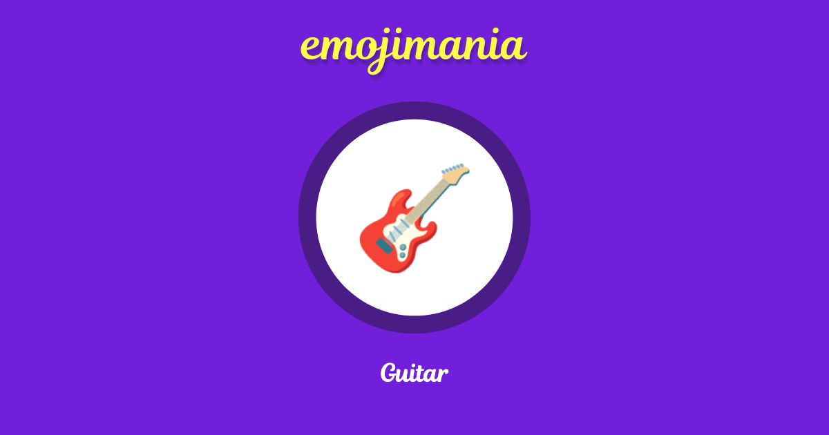 Guitar Emoji copy and paste