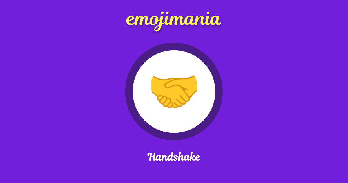 Handshake Emoji copy and paste