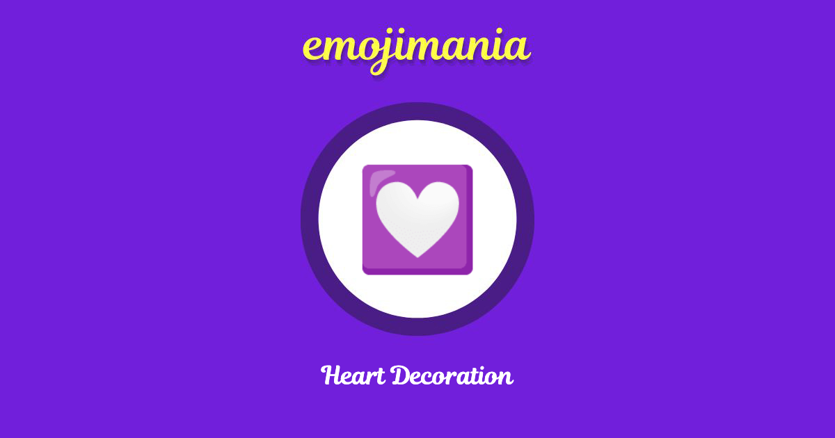 Heart Decoration Emoji copy and paste