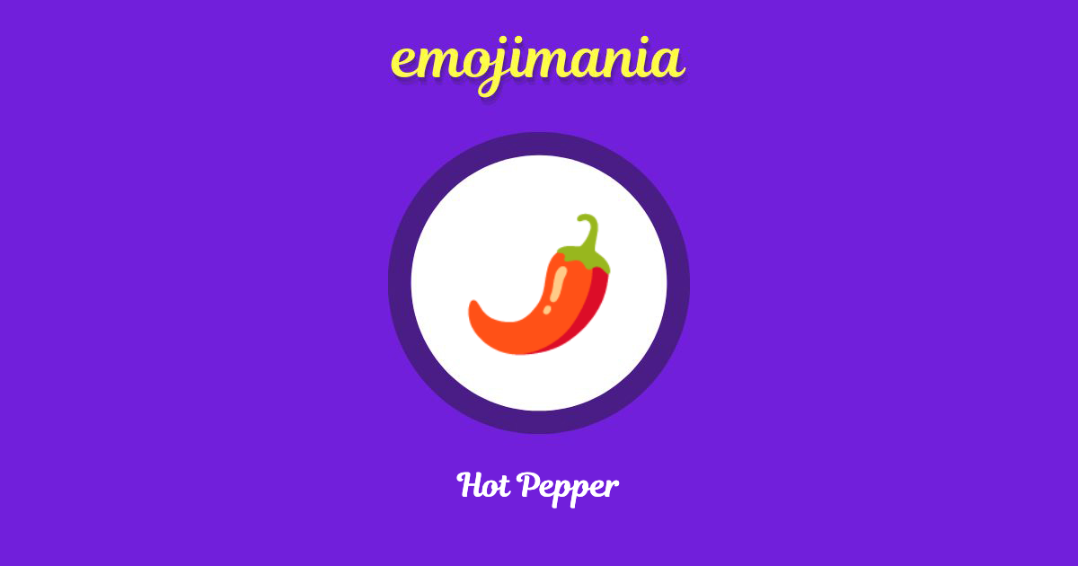 Hot Pepper Emoji copy and paste