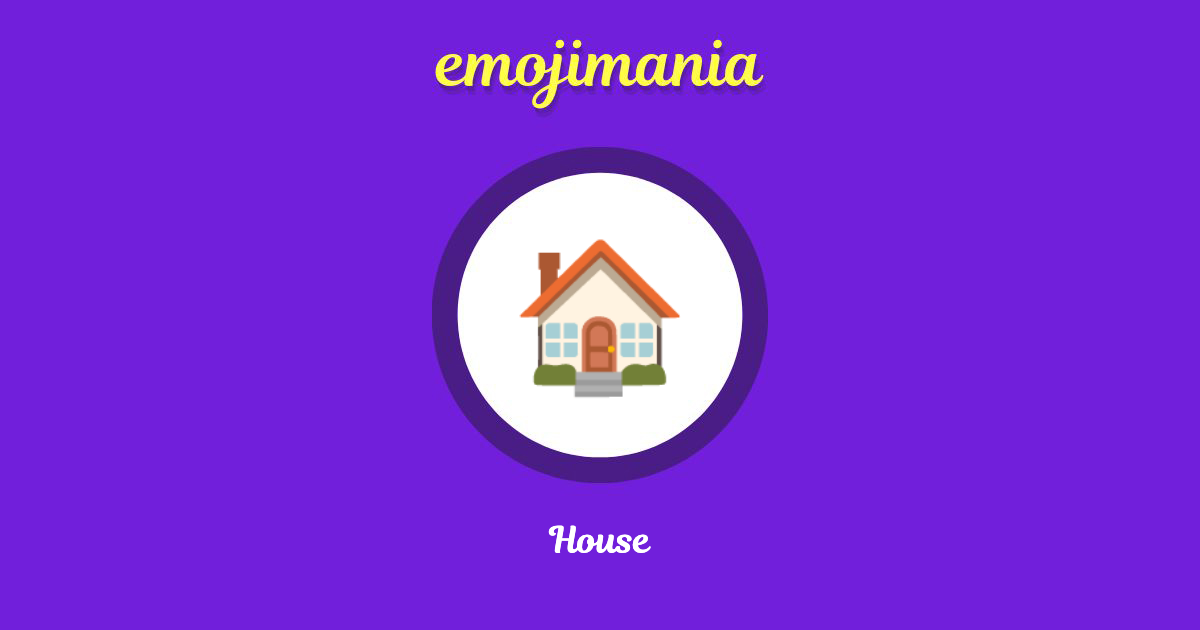 House Emoji copy and paste