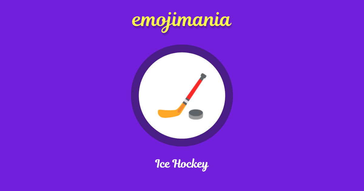 Ice Hockey Emoji copy and paste