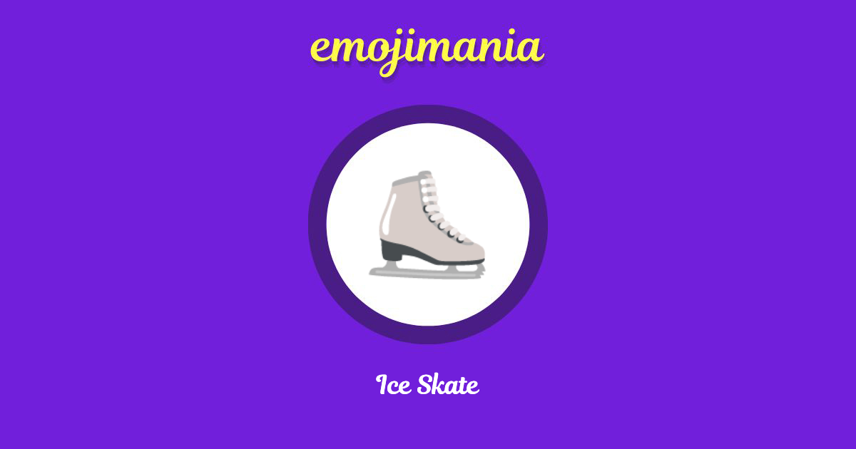 Ice Skate Emoji copy and paste