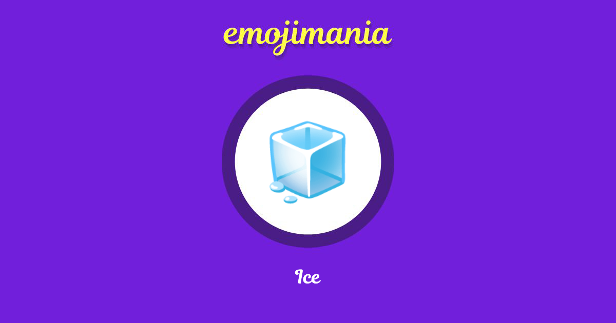 Ice Emoji copy and paste