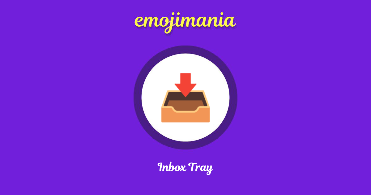 Inbox Tray Emoji copy and paste