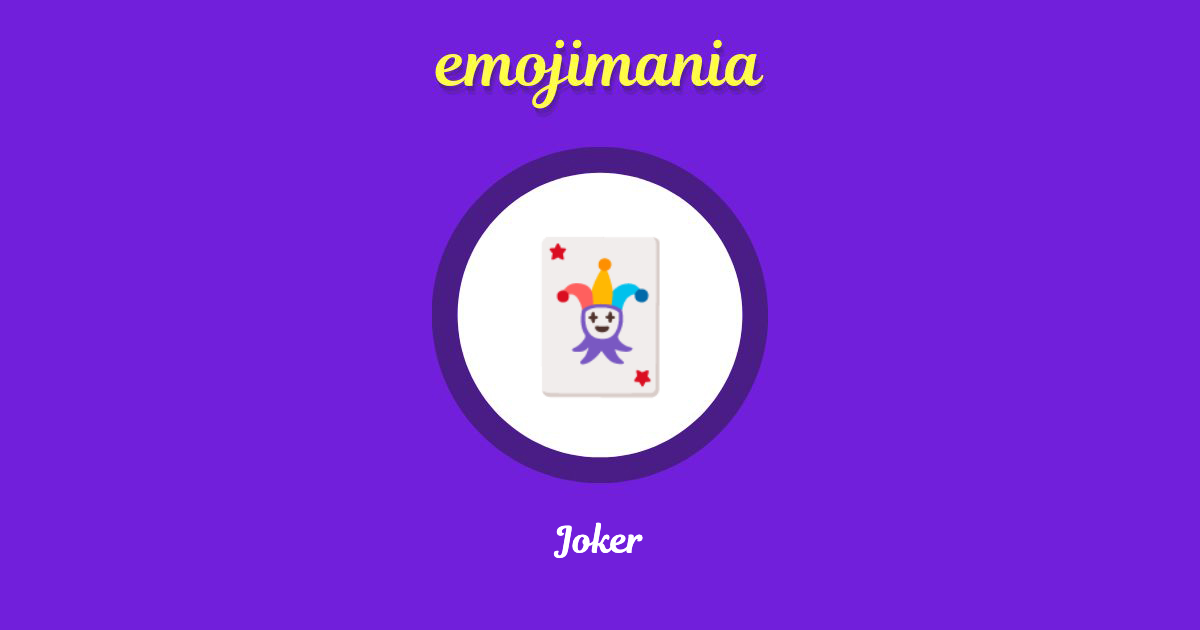 Joker Emoji copy and paste
