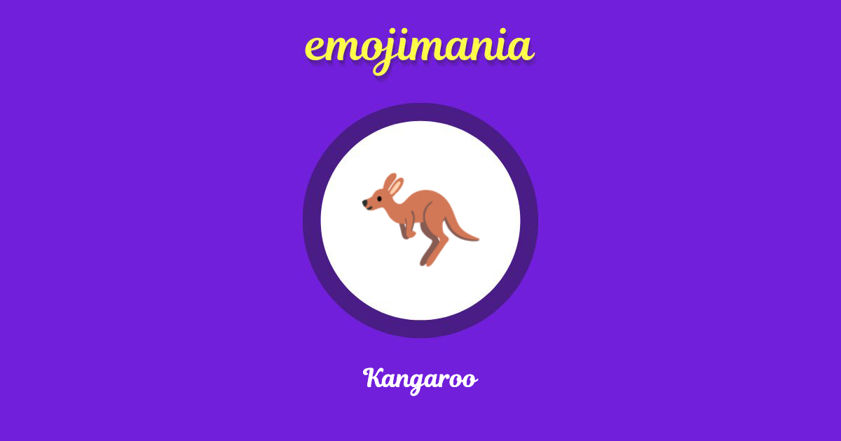 Kangaroo Emoji copy and paste
