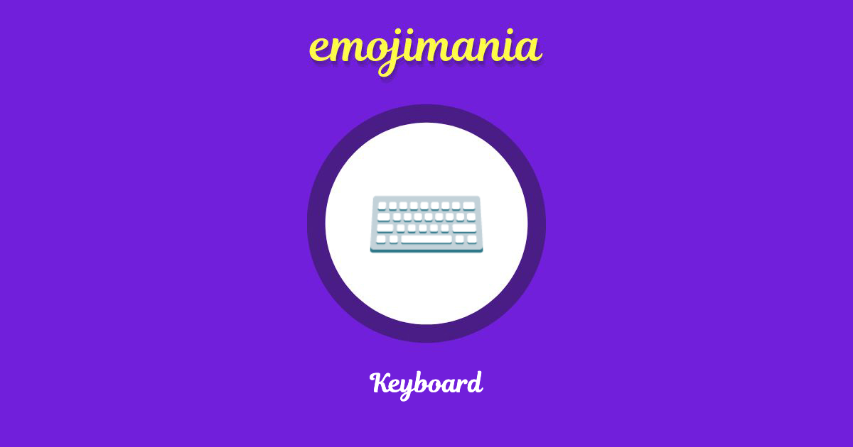 Keyboard Emoji copy and paste