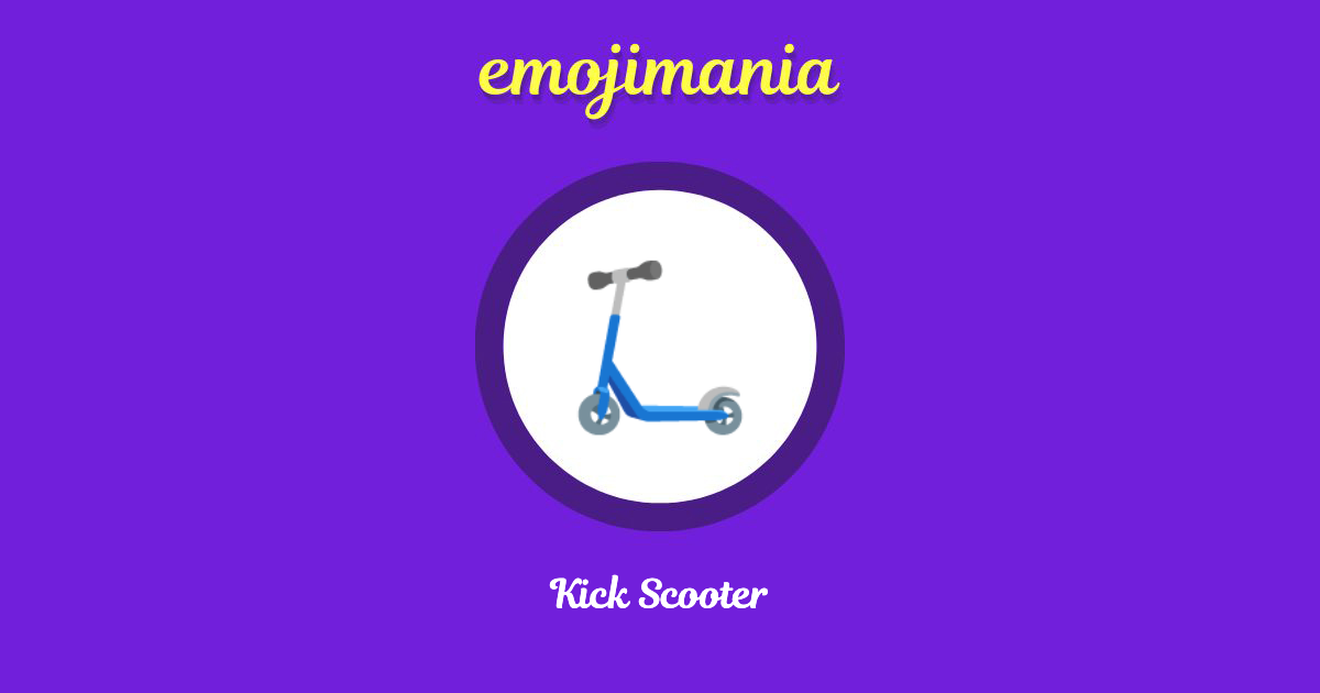 Kick Scooter Emoji copy and paste