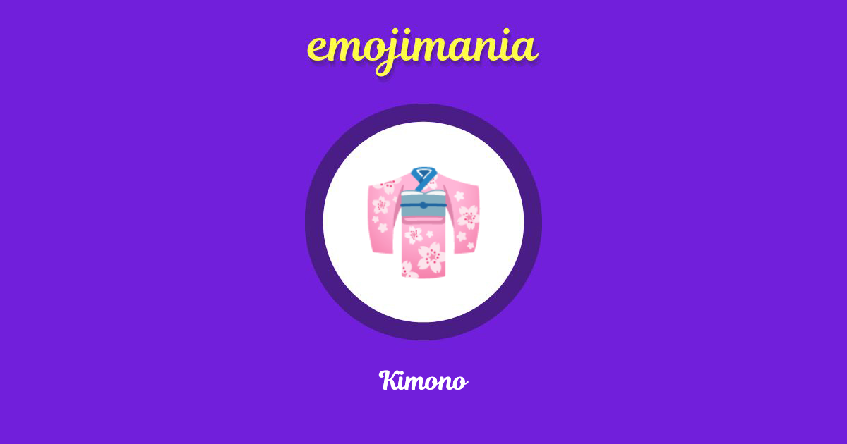 Kimono Emoji copy and paste