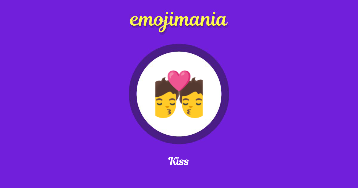 Kiss Emoji copy and paste