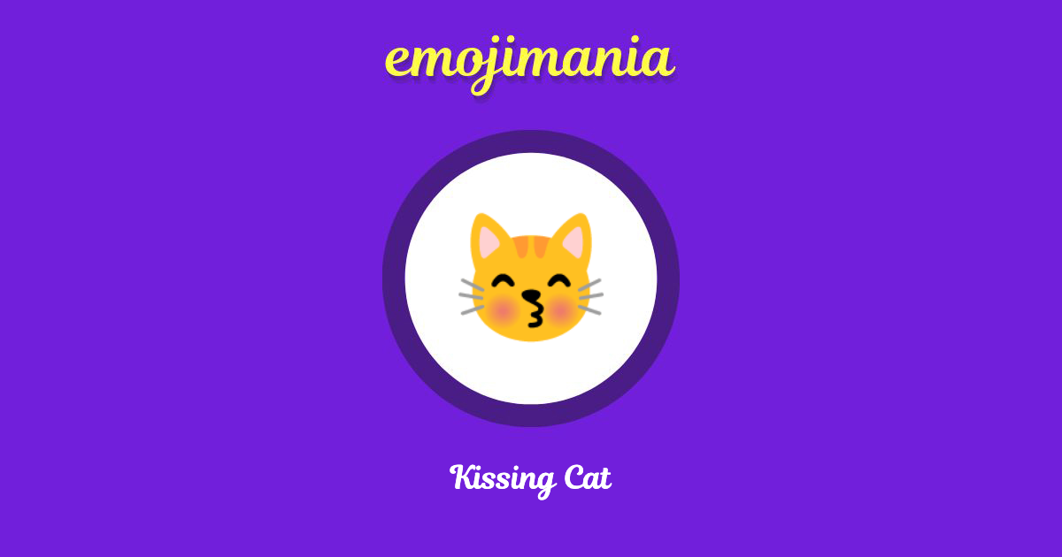 Kissing Cat Emoji copy and paste