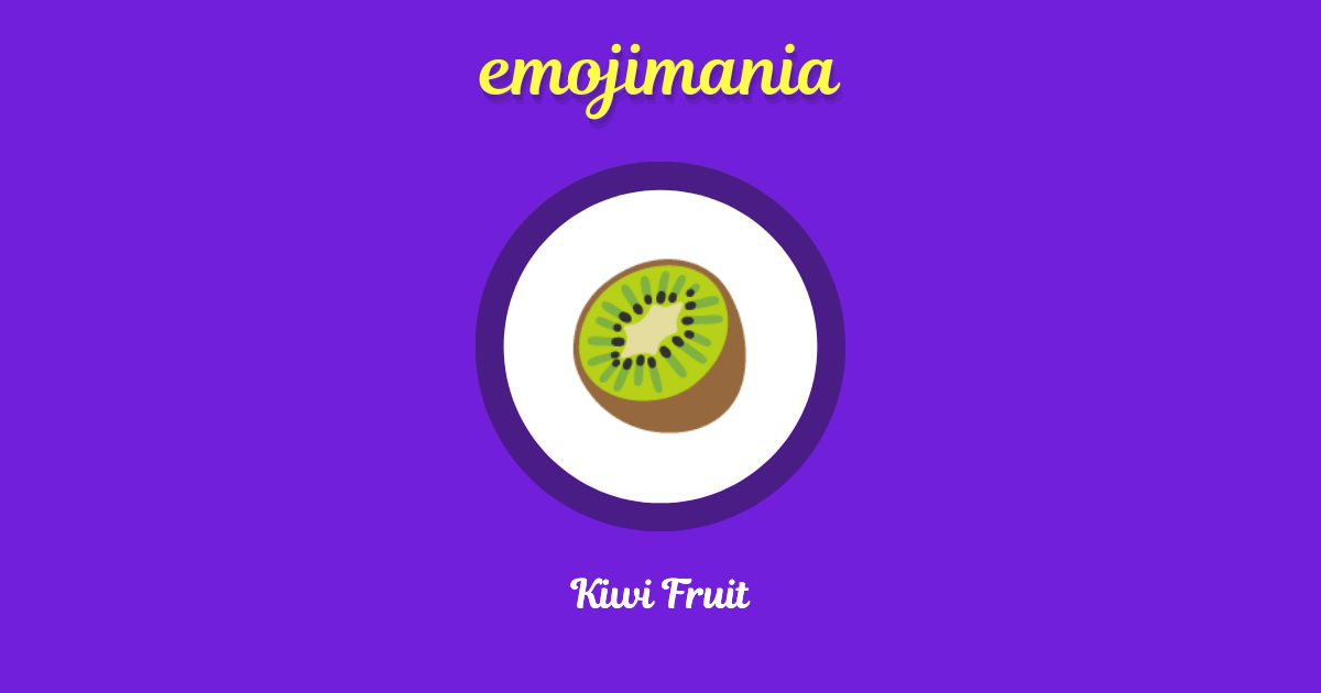 Kiwi Fruit Emoji copy and paste