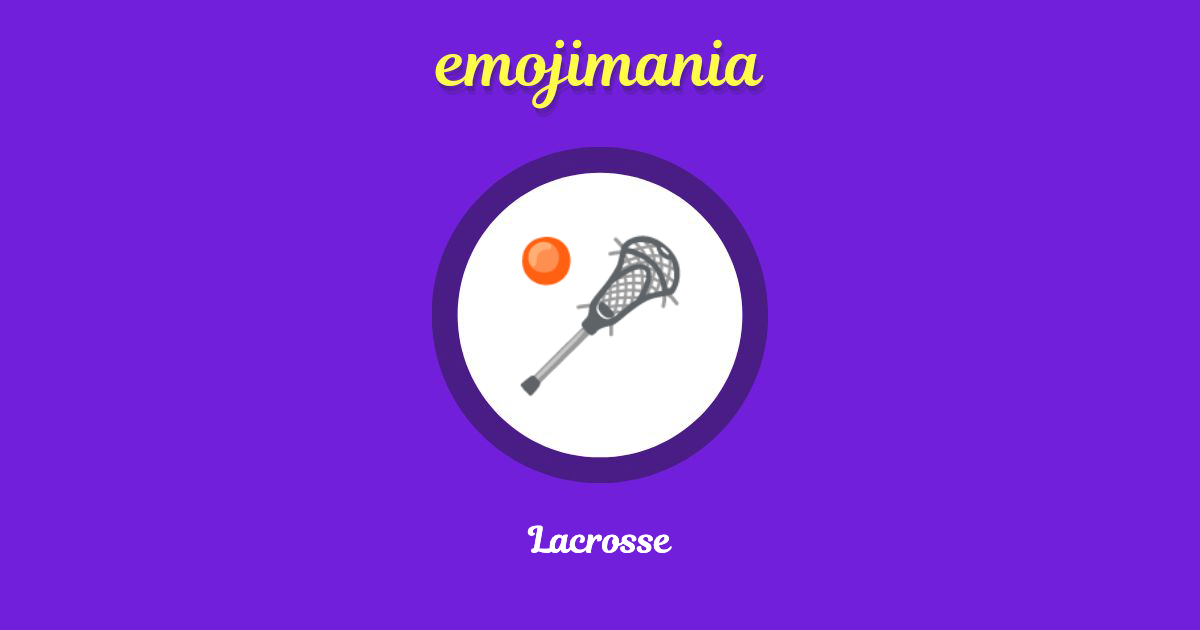 Lacrosse Emoji copy and paste