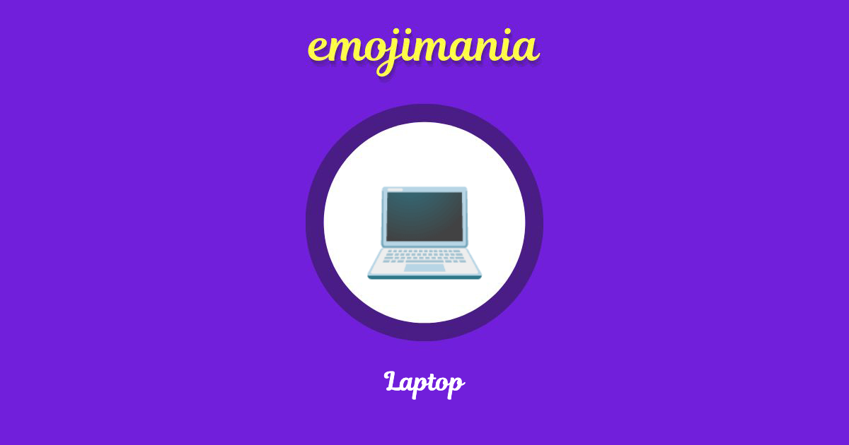 Laptop Emoji copy and paste