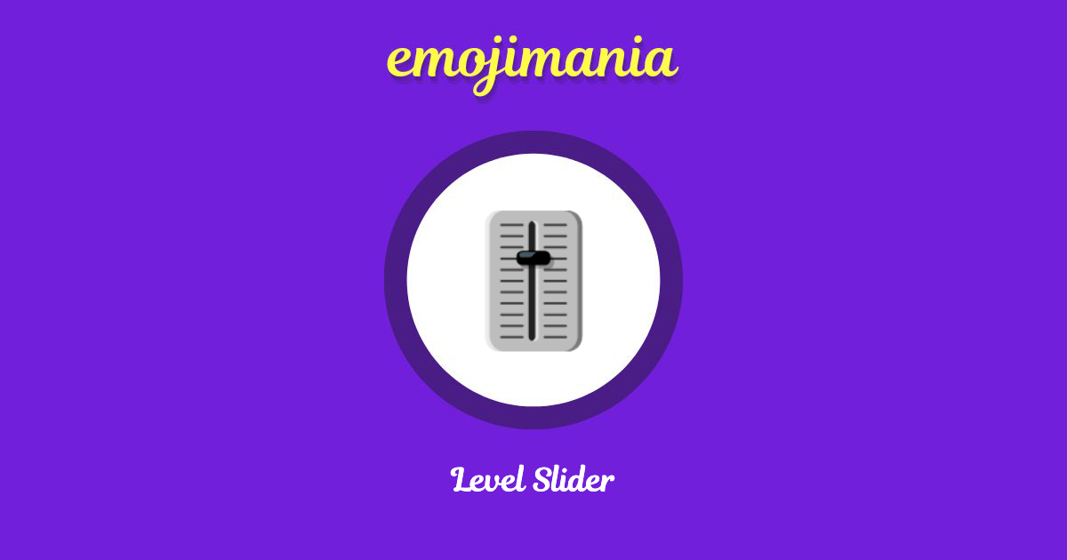 Level Slider Emoji copy and paste