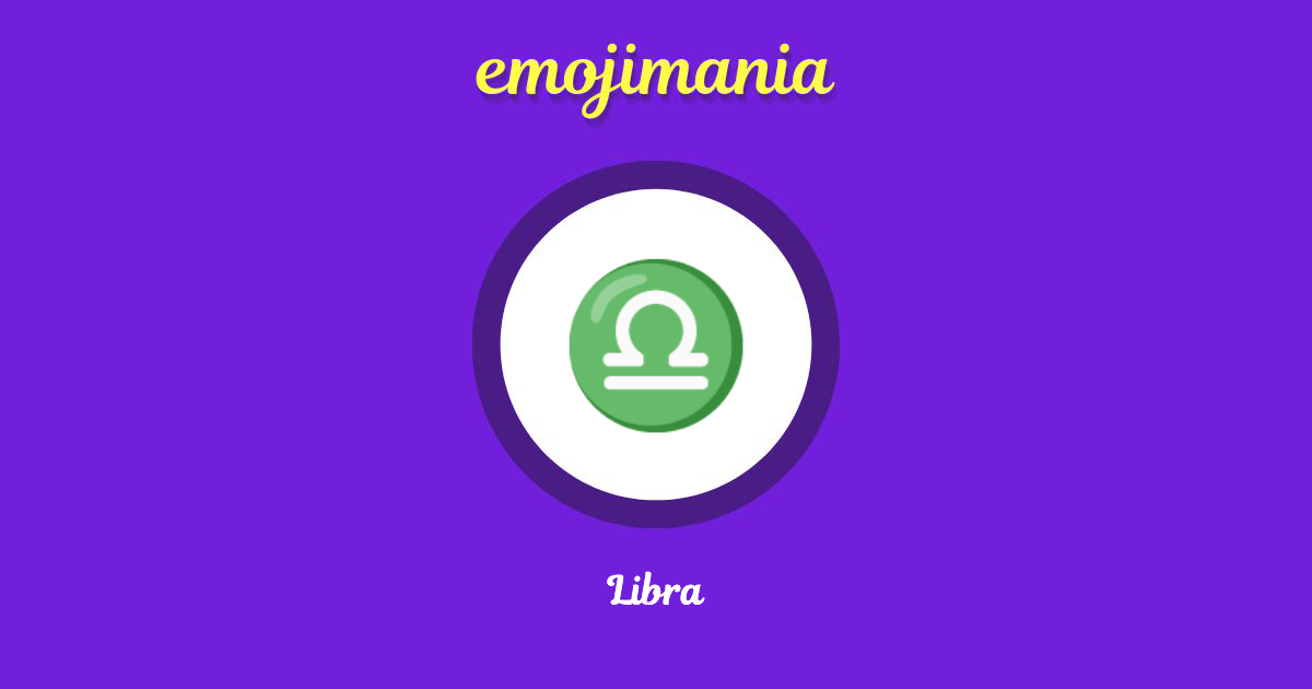 Libra Emoji copy and paste