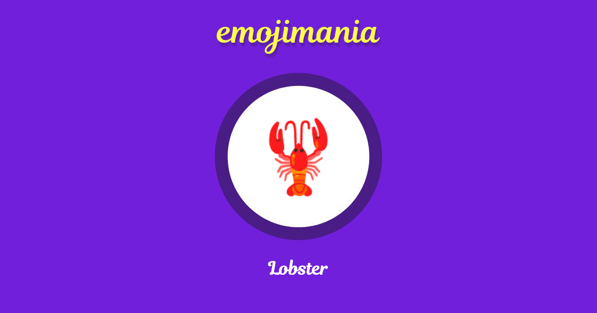 Lobster Emoji copy and paste