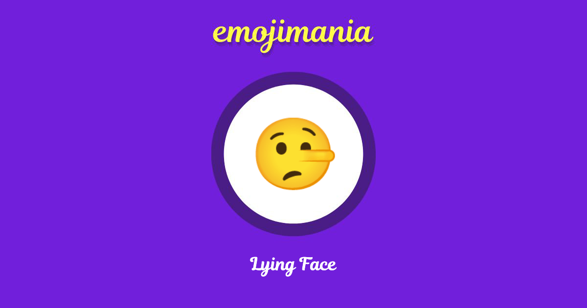 Lying Face Emoji copy and paste