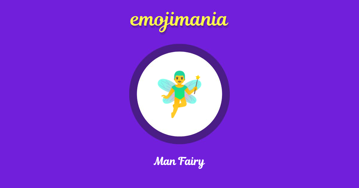 Man Fairy Emoji copy and paste