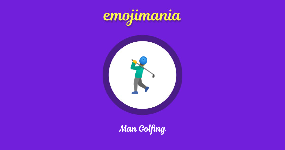 Man Golfing Emoji copy and paste