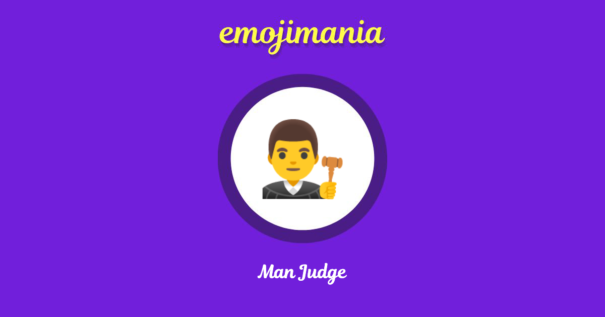 Man Judge Emoji copy and paste