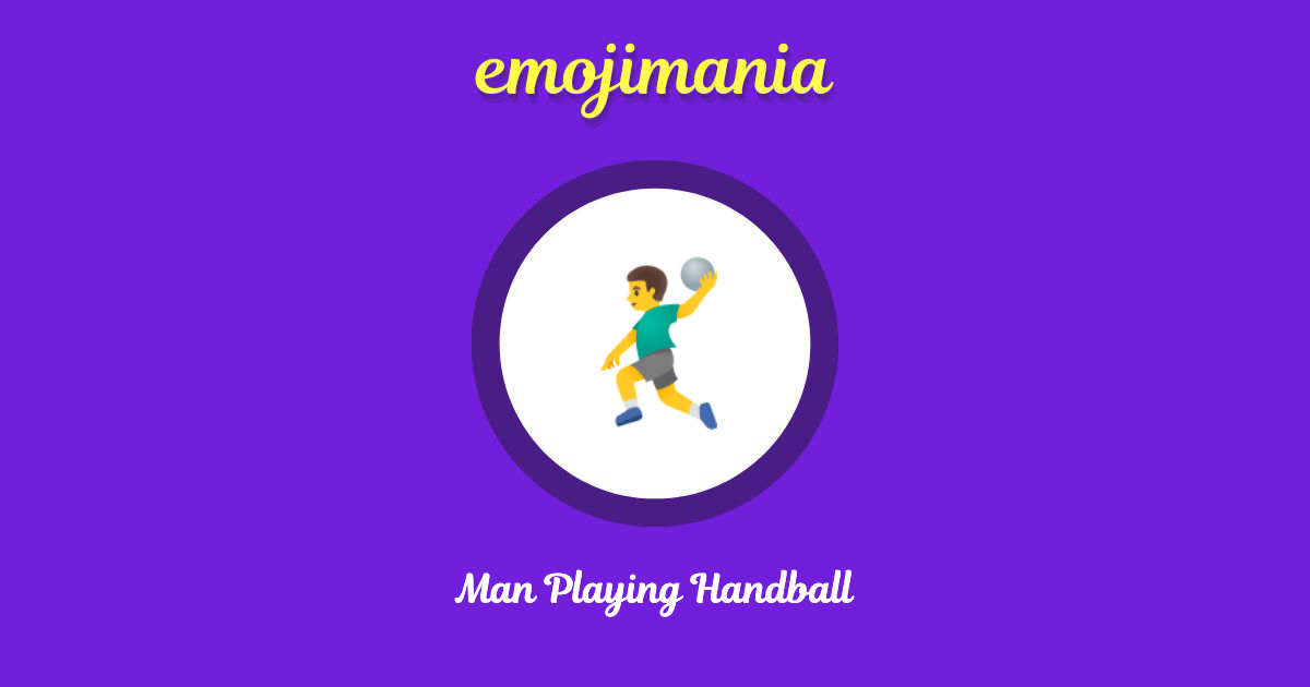 Man Playing Handball Emoji copy and paste
