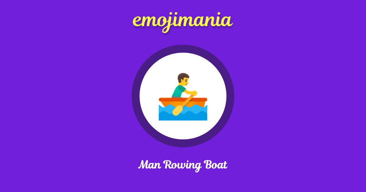 Man Rowing Boat Emoji copy and paste