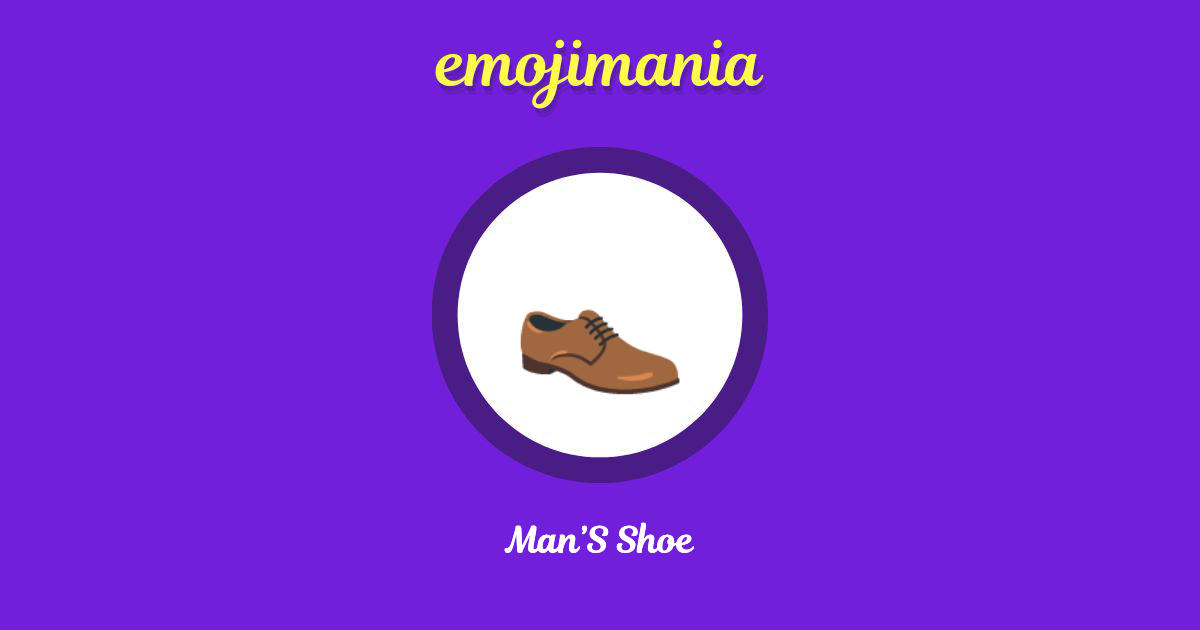 Man’S Shoe Emoji copy and paste