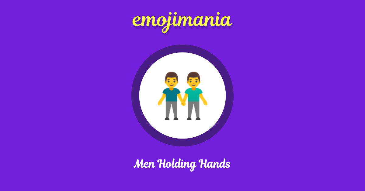 Men Holding Hands Emoji copy and paste
