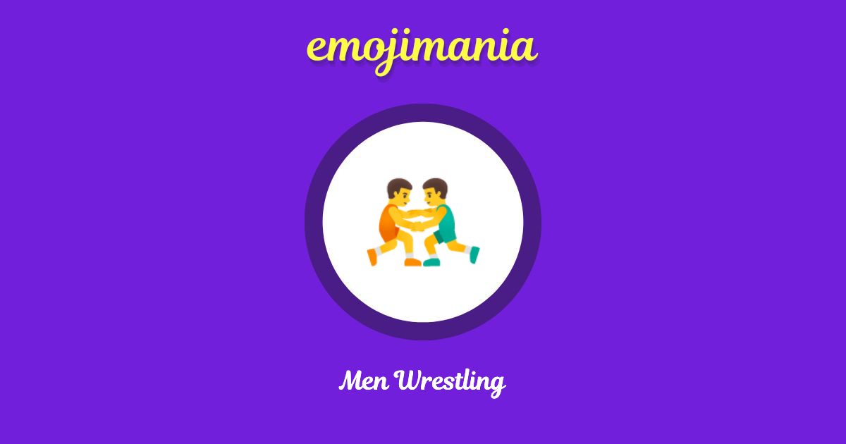 Men Wrestling Emoji copy and paste