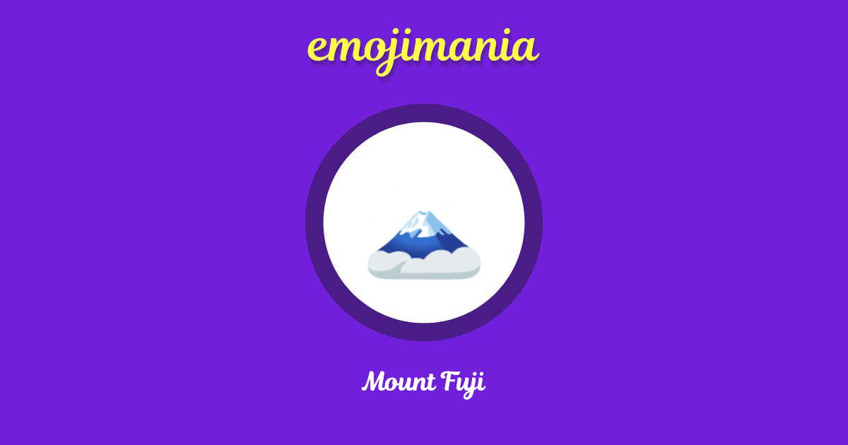 Mount Fuji Emoji copy and paste
