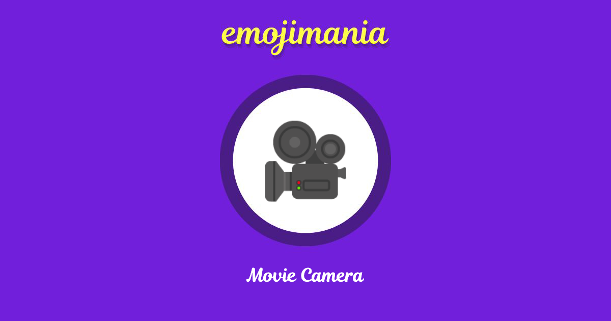 Movie Camera Emoji copy and paste