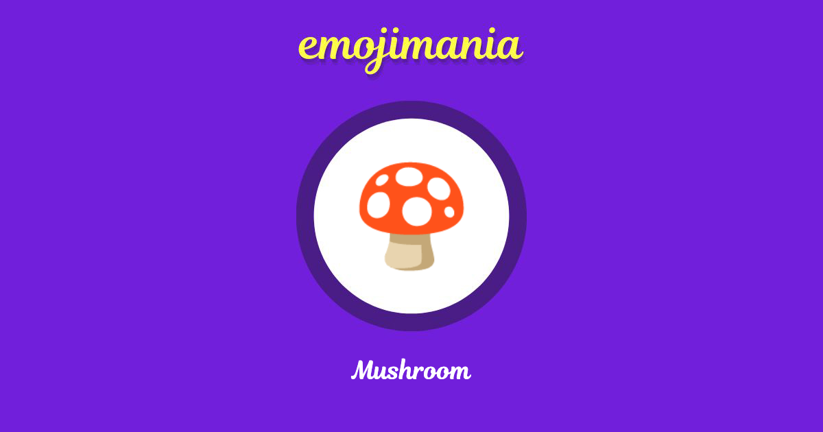 Mushroom Emoji copy and paste