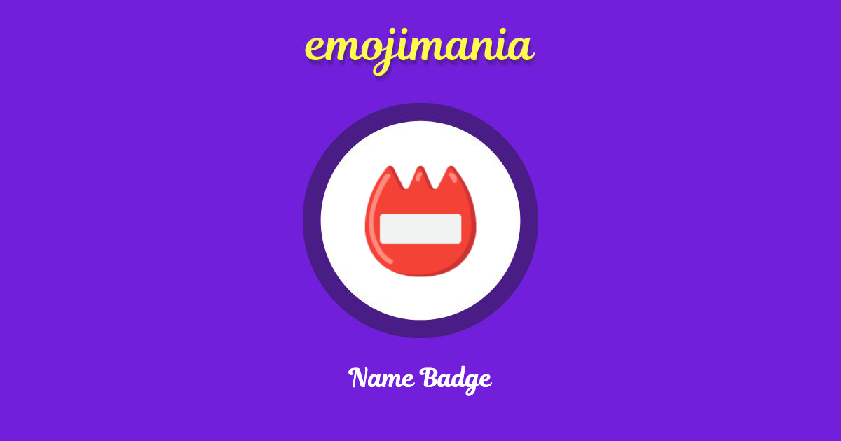 Name Badge Emoji copy and paste