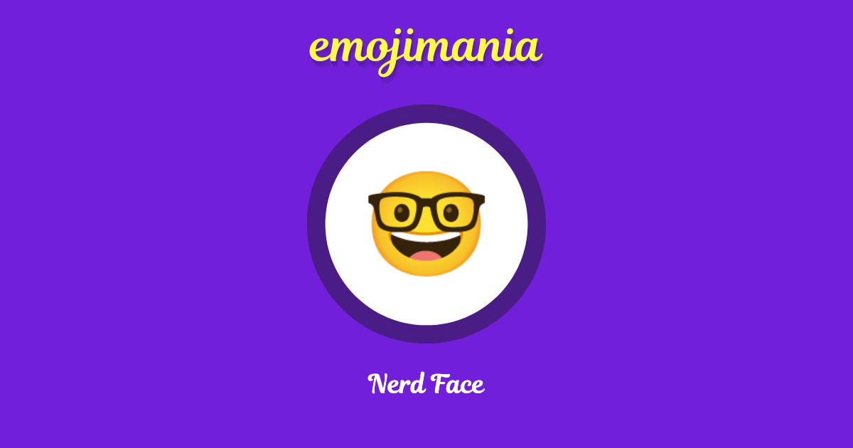 Nerd Face Emoji copy and paste