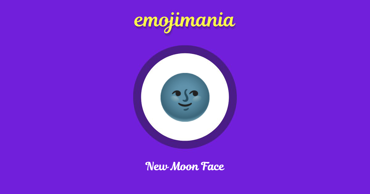 New Moon Face Emoji copy and paste