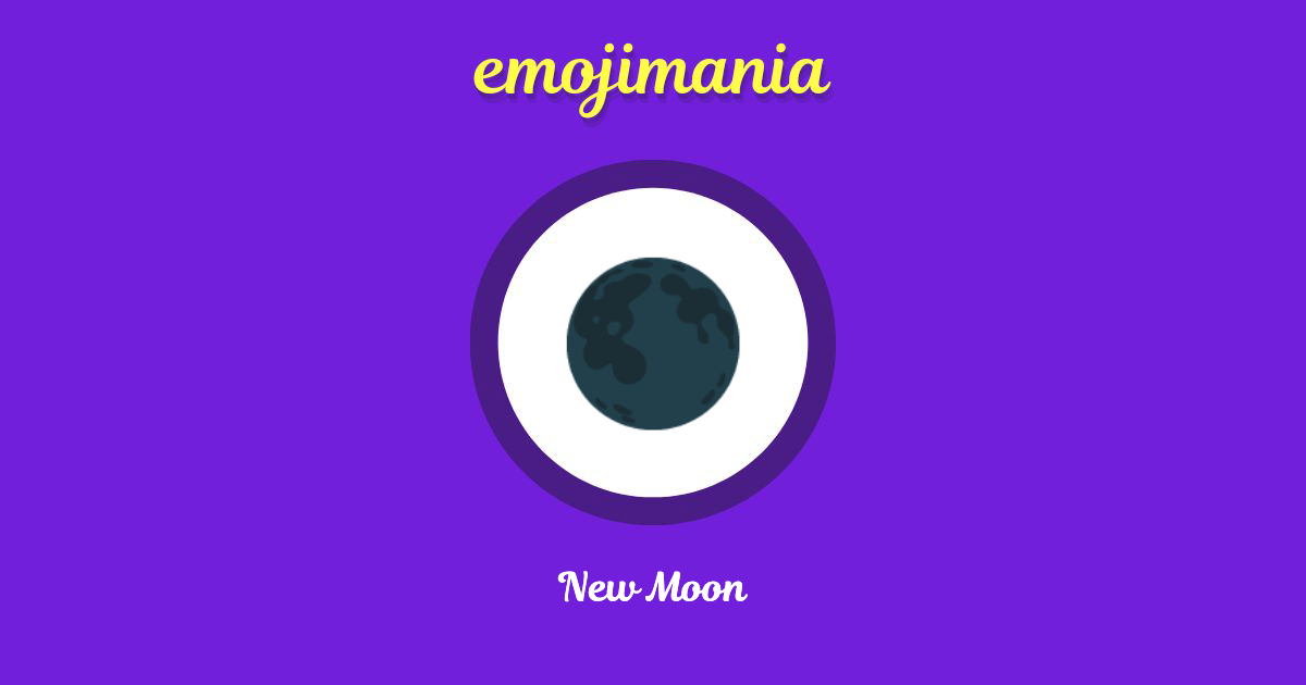 New Moon Emoji copy and paste
